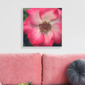 Red Rose Wrapped Canvas (Insitu (Woonkamer))