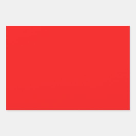 Red Rose Wrapping Paper Flat Sheet Set van 3 (Voorkant 3)