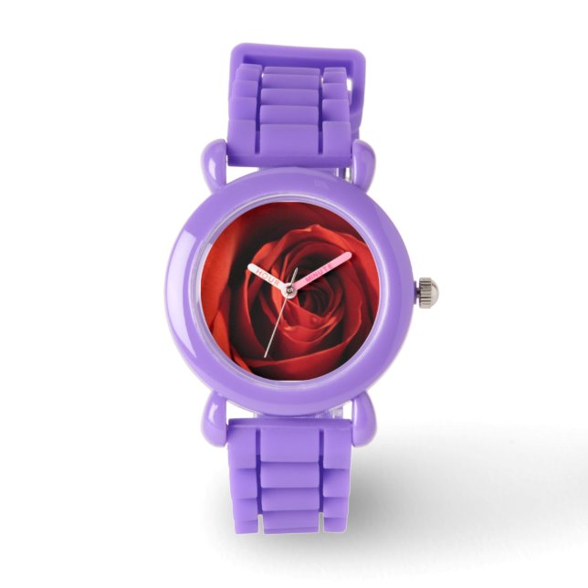 Red Rose Wrist Watch Horloge (Voorkant)