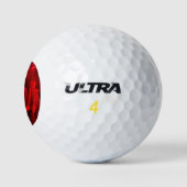 Red Rose wu gbcna Golfballen (Logo)