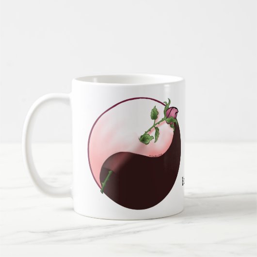 Red Rose yin yang mok (Links)