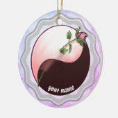 Red Rose yin yang ornament (Links)