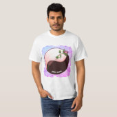 Red Rose Yin Yang T-shirt (Voorkant volledig)