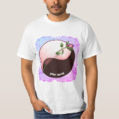 Red Rose Yin Yang T-shirt (Voorkant)