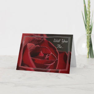 Red Rose zal je mijn Bridesmaid uitnodiging zijn
