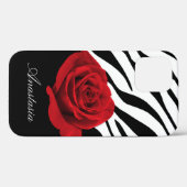 Red Rose Zebra Afdrukken op maat Case-Mate iPhone Case (Achterkant (horizontaal))