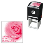 Red Rose Zelfinktende Stempel (In situ)