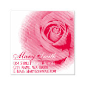 Red Rose Zelfinktende Stempel (Design)