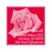 Red Rose Zelfinktende Stempel (Design)
