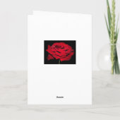 Red Rose - zwart Kaart (Achterkant)