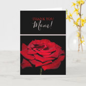 Red Rose - zwart Kaart (Gele Bloem)