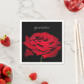 Red Rose - zwart Servet (Insitu)
