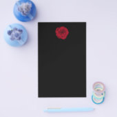 Red Rose. Zwarte achtergrond. Flyer (Enkel)