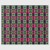 Red Rosebud Bending Abstract gepersonaliseerd Cadeaupapier (Vlak)
