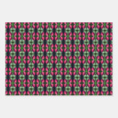 Red Rosebud Bending Abstract gepersonaliseerd Inpakpapier Vel (Voorkant 3)