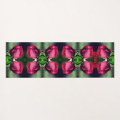 Red Rosebud Bending Abstract gepersonaliseerd Yogamat (Achterkant (horizontaal))