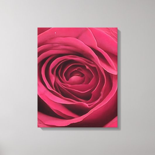 Red Rosebud Canvas Afdruk (Voorkant)