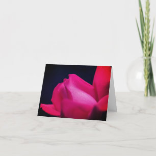 Red Rosebud Flower Note Kaart