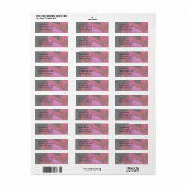 Red Rosebud Raindrops Flower Address Label (Full Sheet)