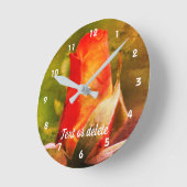 Red Rosebud sluit Abstract persoonlijke gegevens a Ronde Klok (Hoek)