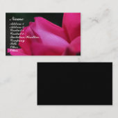 Red Rosebud sluit het ventilatorVisitekaartje af Visitekaartje (Voorkant / Achterkant)