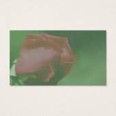 Red Rosebud Up Close Flower Visitekaartje (Achterkant)