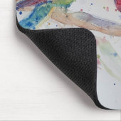 Red Rosella Parrot Waterverf Painting Muismat (Hoek)