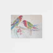 Red Rosella Parrot Waterverf Painting Post-it® Notes (Voorkant)