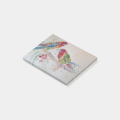 Red Rosella Parrot Waterverf Painting Post-it® Notes (Schuin)