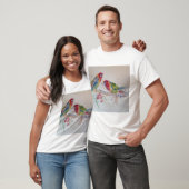 Red Rosella Parrot Waterverf Painting T-shirt (Unisex)