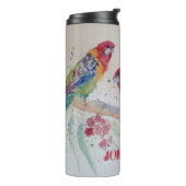 Red Rosella Parrot Waterverf Schilderthermisch Thermosbeker (Gedraaid links)