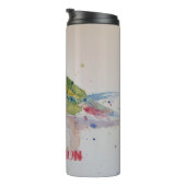 Red Rosella Parrot Waterverf Schilderthermisch Thermosbeker (Geroteerd rechts)