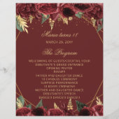 Red Roses 18 Candles and Rozen Ceremony Programma (Voorkant)