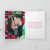 Red Roses 4 FOTO Valentijnsdag Love to My Wife Feestdagen Kaart (Binnen)