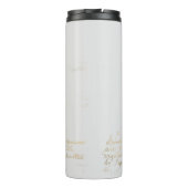 Red Roses aangepaste naam thermisch getumbler Thermosbeker (Achterkant)