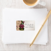 Red Roses Adresetiketten Etiket (Insitu)