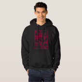 Red Roses Aesthetic Clothing Soft Grunge Soft Goth Hoodie (Voorkant volledig)