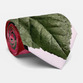 Red Roses and Leaves Stropdas (Opgerold)