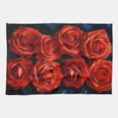 Red Roses Art Kitchen Towel Theedoek (Horizontaal)