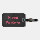 Red Roses Art Pattern Bagagelabel (Achterkant horizontaal)