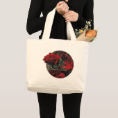Red Roses Bag Grote Tote Bag (Voorkant (product))