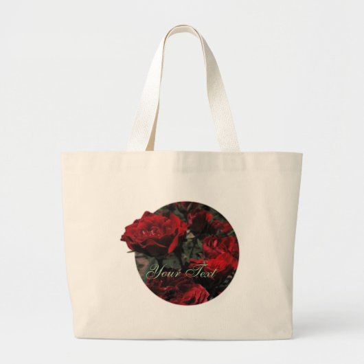 Red Roses Bag Grote Tote Bag (Voorkant)