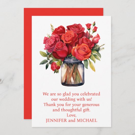 Red Roses bedankt (Voorkant / Achterkant)