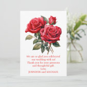 Red Roses bedankt (Staand voorkant)