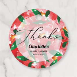 Red Roses bedankt Bedankjes Labels