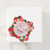 Red Roses bedankt Fancy Bedankjes Labels (In situ)