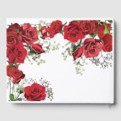 Red Roses begrafenis / herdenking / bruiloft gaste Gastenboek (Achterkant)