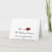 Red Roses Bewaar de datum Kaart (Achterkant)