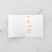 Red Roses Biker of Motorcycle Wedding Cards (Binnen)