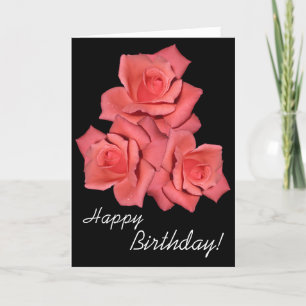 Red Roses Birthday Card Kaart